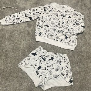 Wildfox matching sweater and shorts